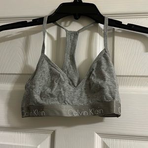Calvin Klein gray sports bra.  Medium